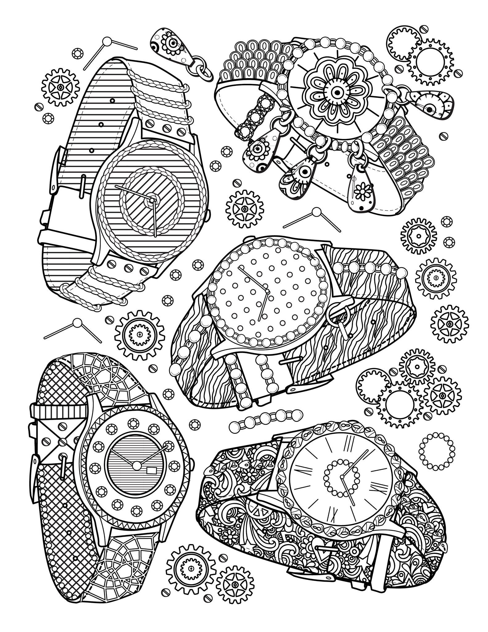 95 Watch Coloring Page Printable 72