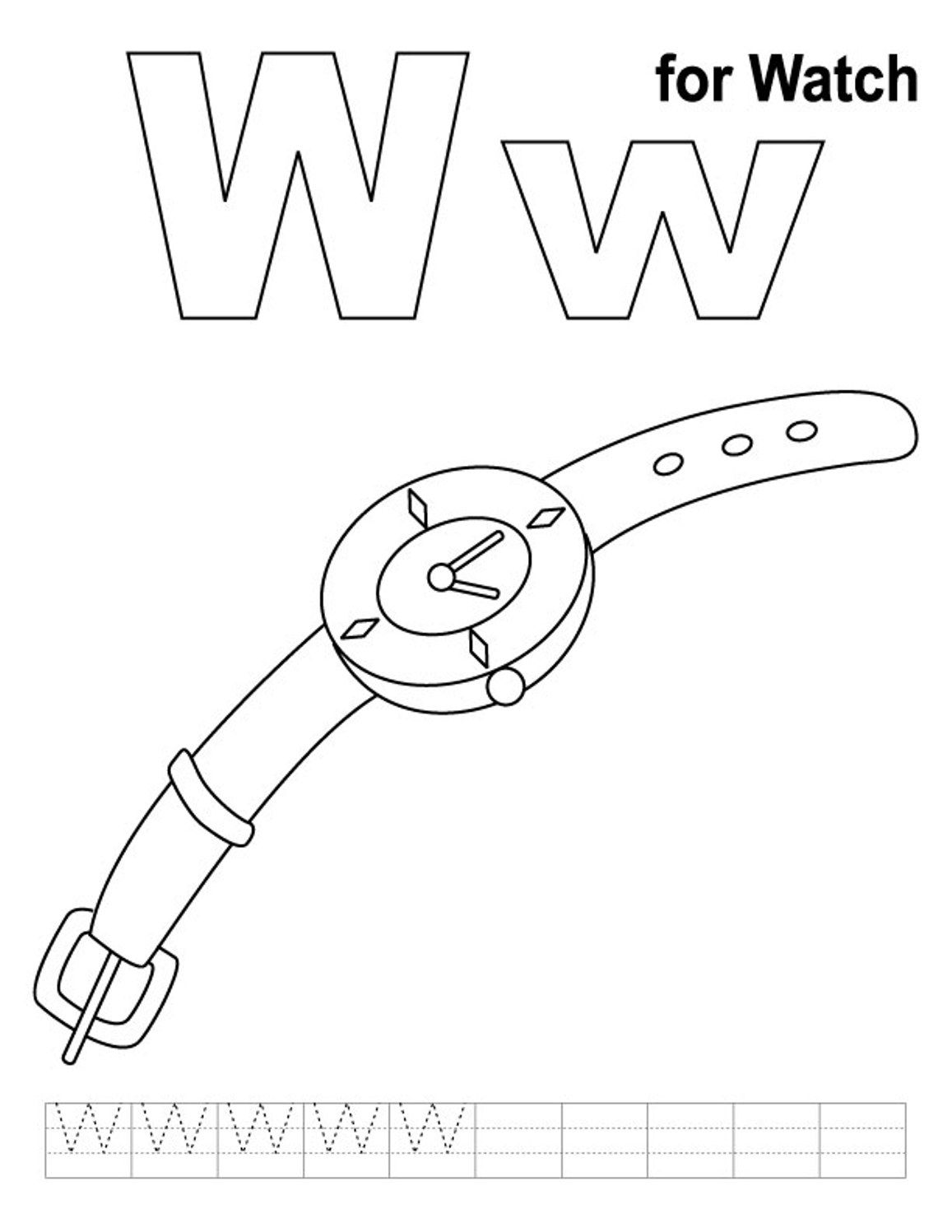 95 Watch Coloring Page Printable 78