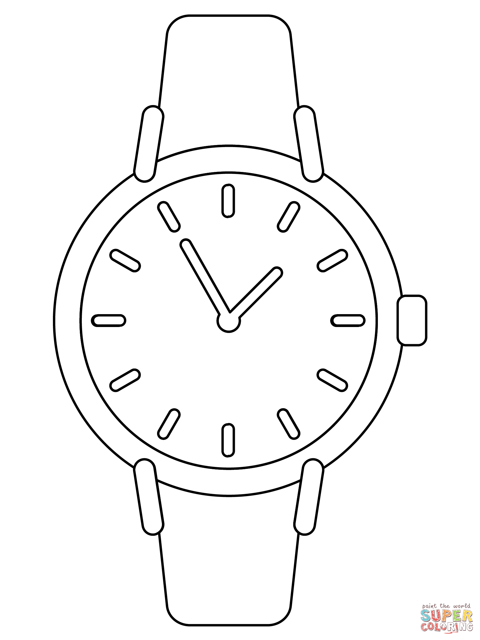 95 Watch Coloring Page Printable 95