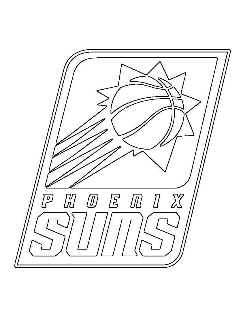 98 Phoenix Suns Logo Coloring Page Printable 1