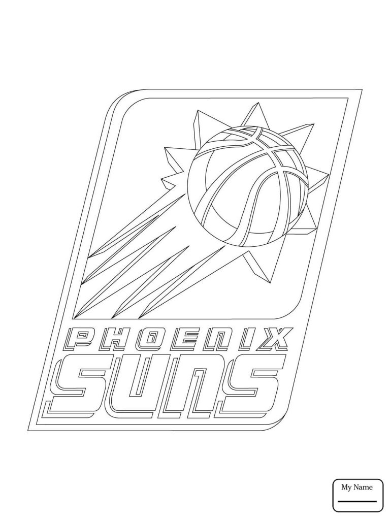 98 Phoenix Suns Logo Coloring Page Printable 100