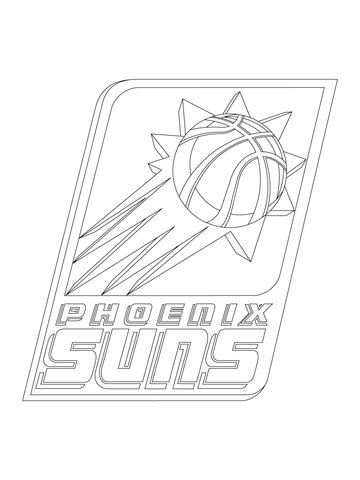 98 Phoenix Suns Logo Coloring Page Printable 24