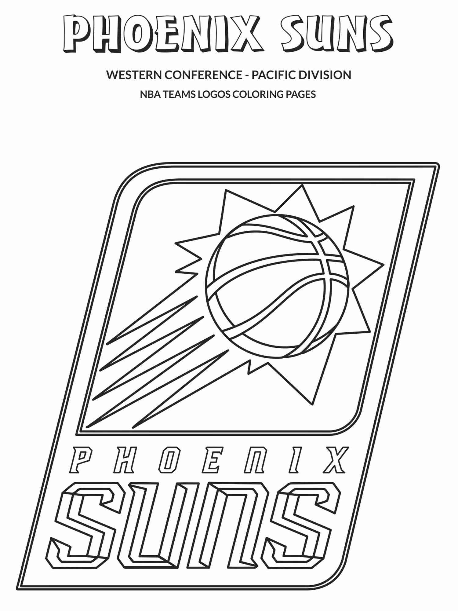 98 Phoenix Suns Logo Coloring Page Printable 30