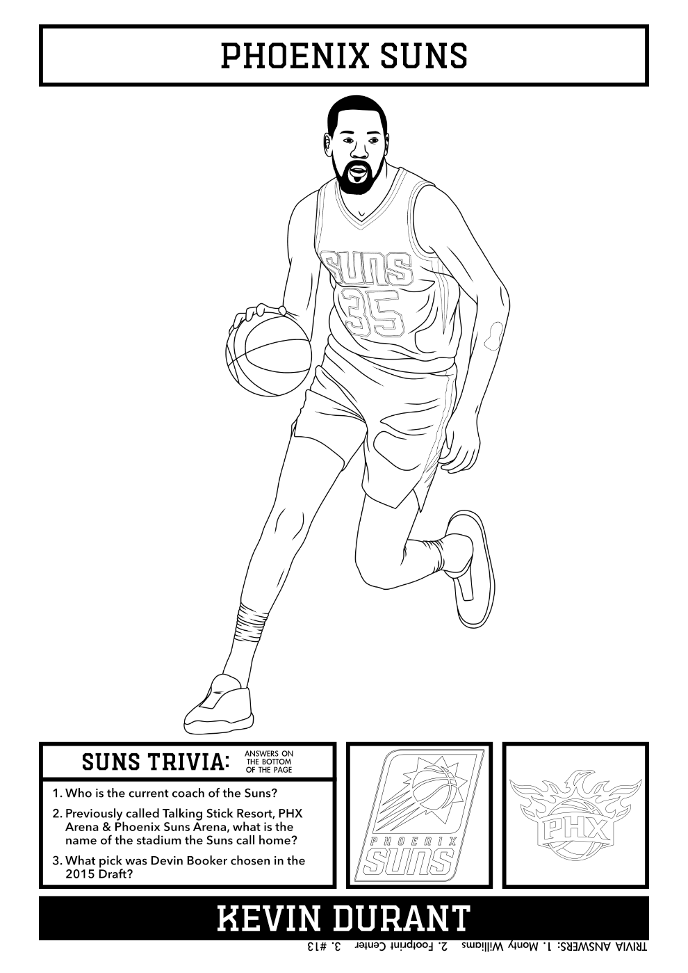 98 Phoenix Suns Logo Coloring Page Printable 31