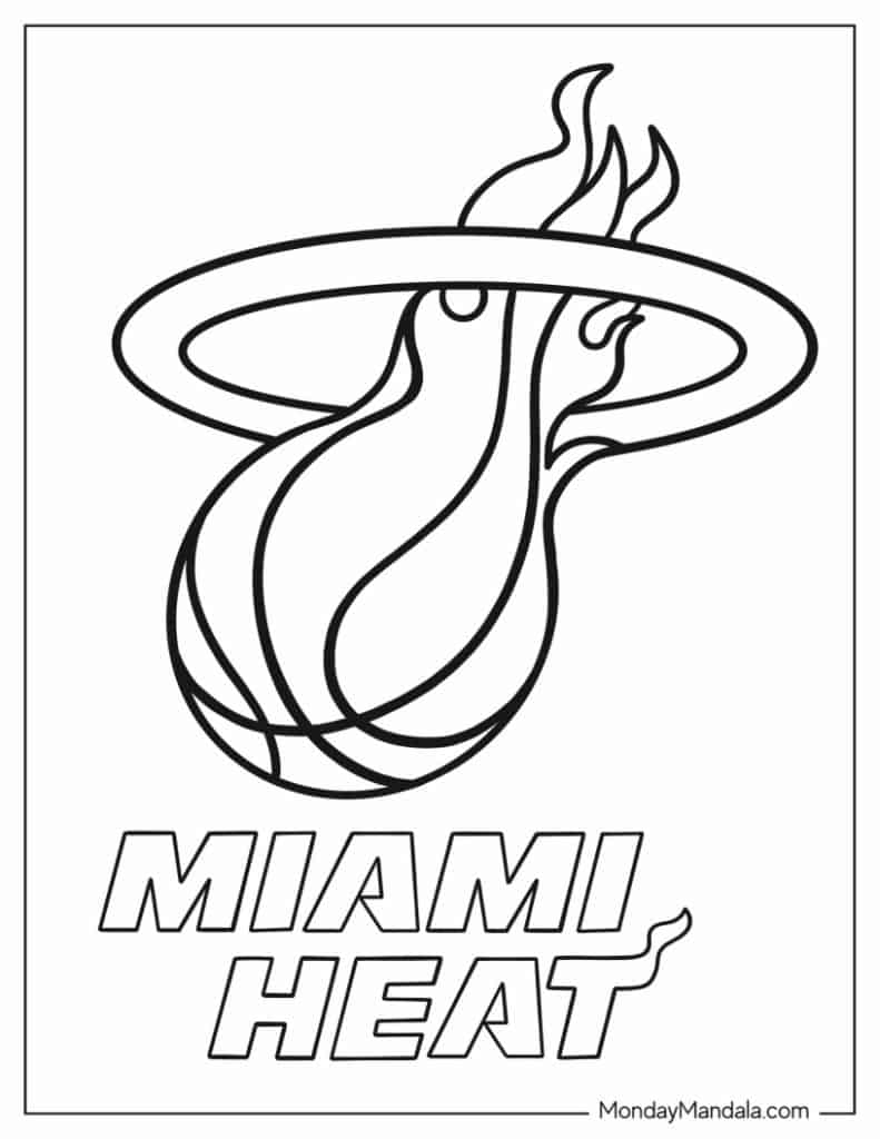 98 Phoenix Suns Logo Coloring Page Printable 38