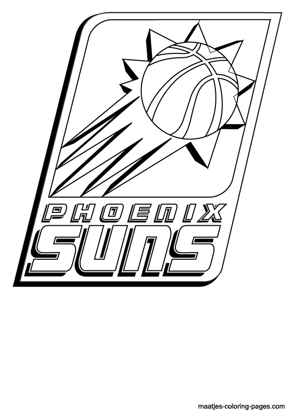 98 Phoenix Suns Logo Coloring Page Printable 47