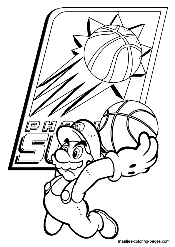 98 Phoenix Suns Logo Coloring Page Printable 53