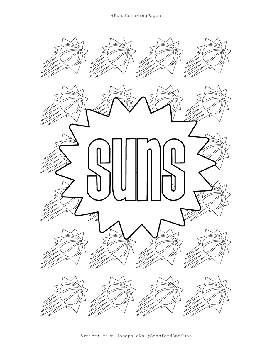 98 Phoenix Suns Logo Coloring Page Printable 76