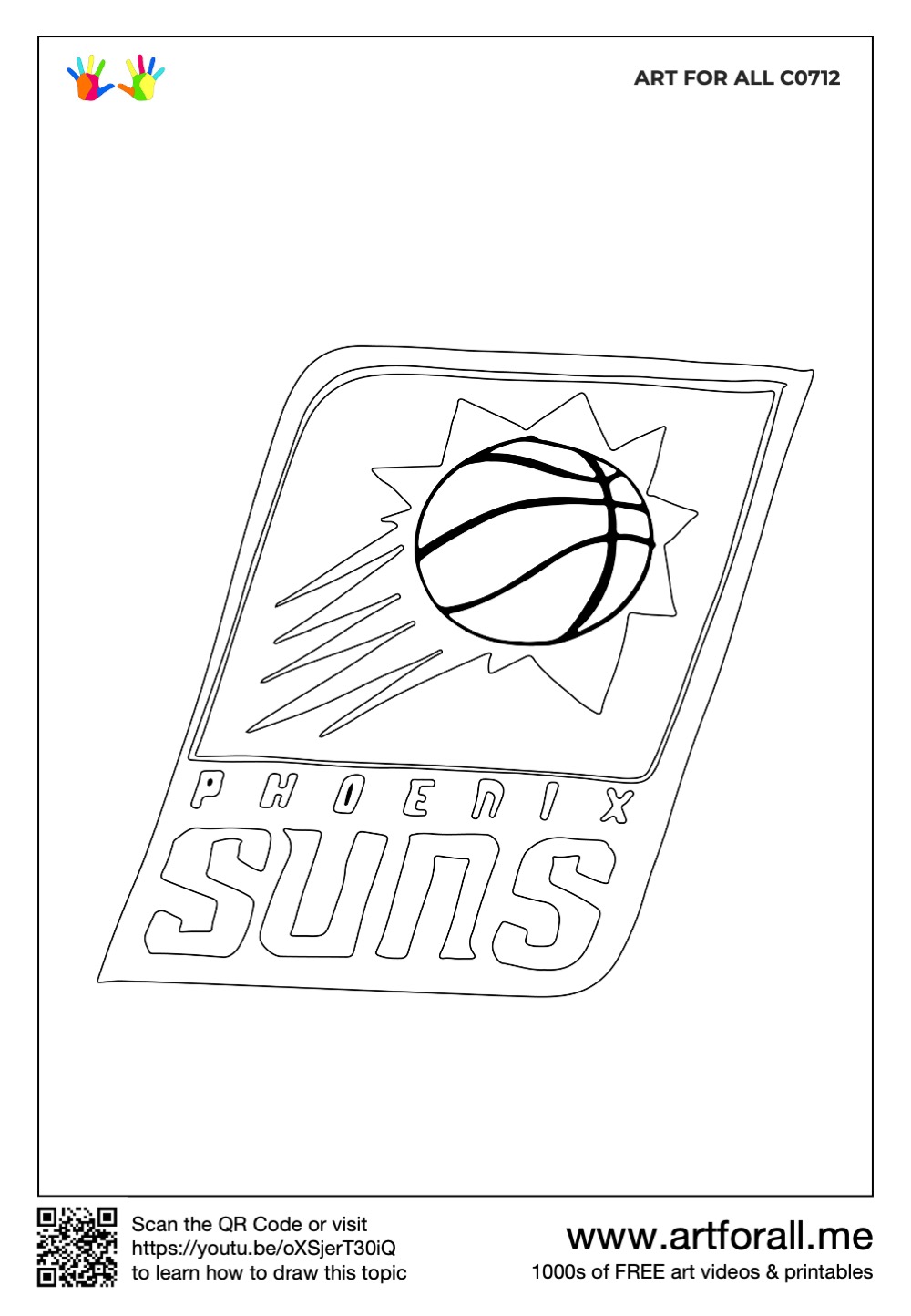 98 Phoenix Suns Logo Coloring Page Printable 96