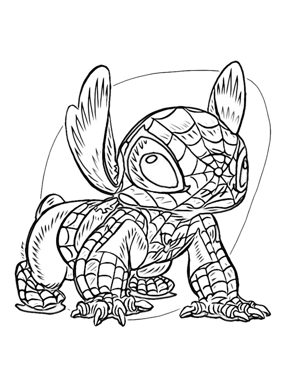 141+ Unique Stitch Coloring Printable