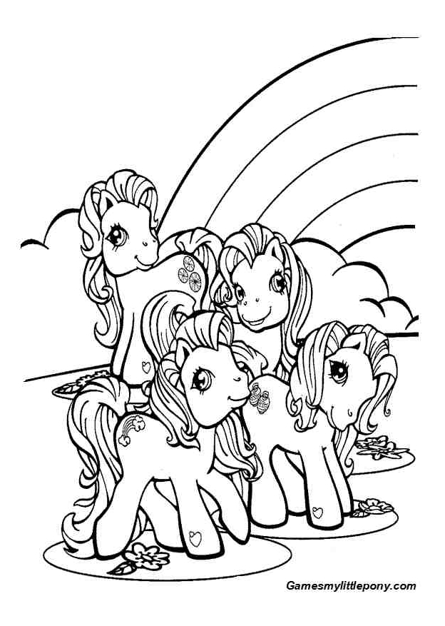 81+ Playful Pony Coloring Pages Printable