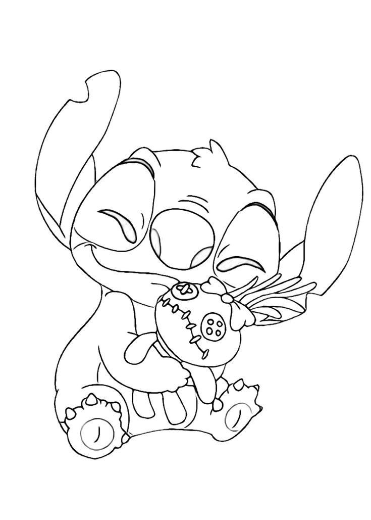 153+ Adorable Stitch Coloring Printable