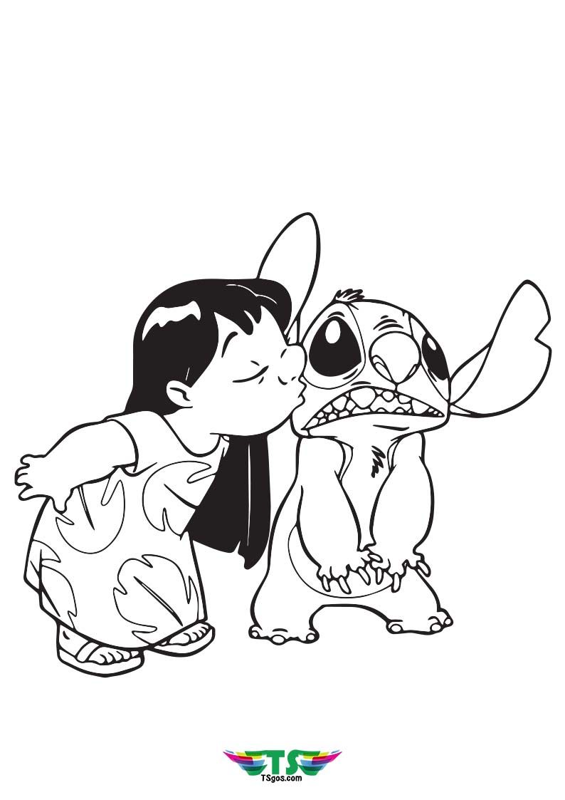 70+ Adorable Stitch Aloha Coloring Pages Printable