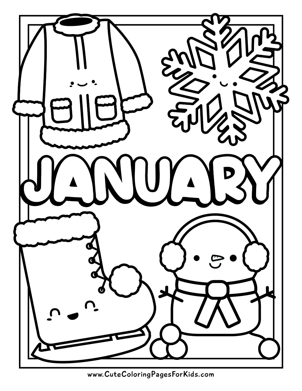 30 12 Months Coloring Pages Printable 10