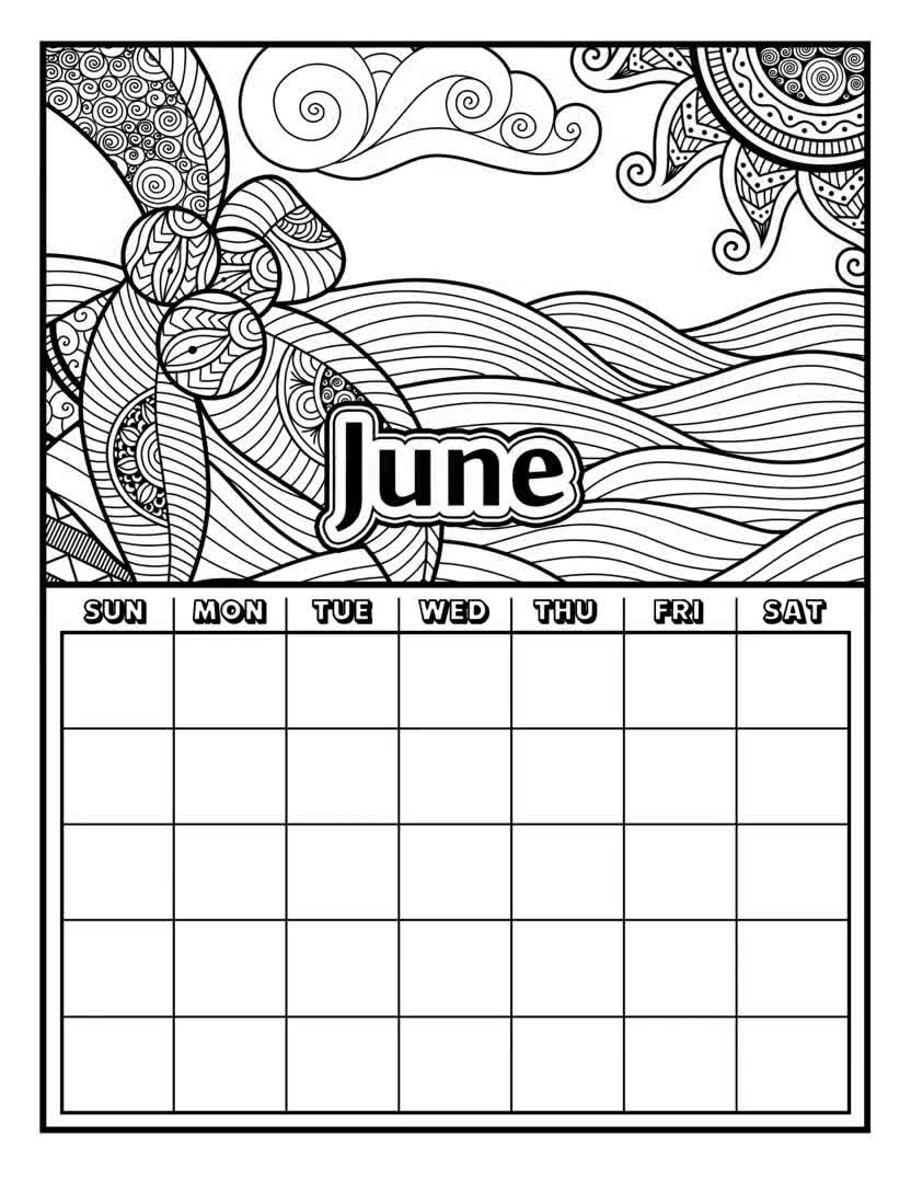 30 12 Months Coloring Pages Printable 15