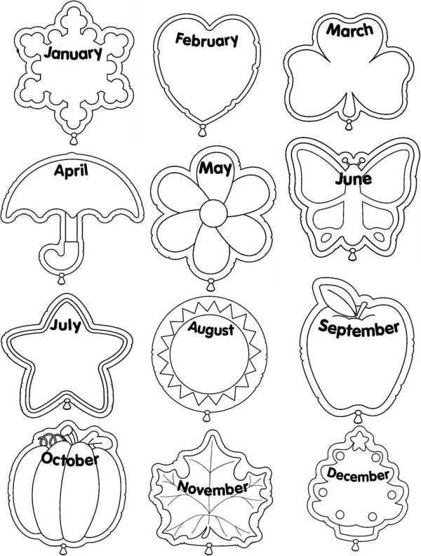 30 12 Months Coloring Pages Printable 18