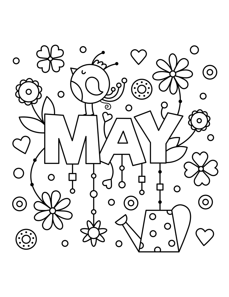 30 12 Months Coloring Pages Printable 20