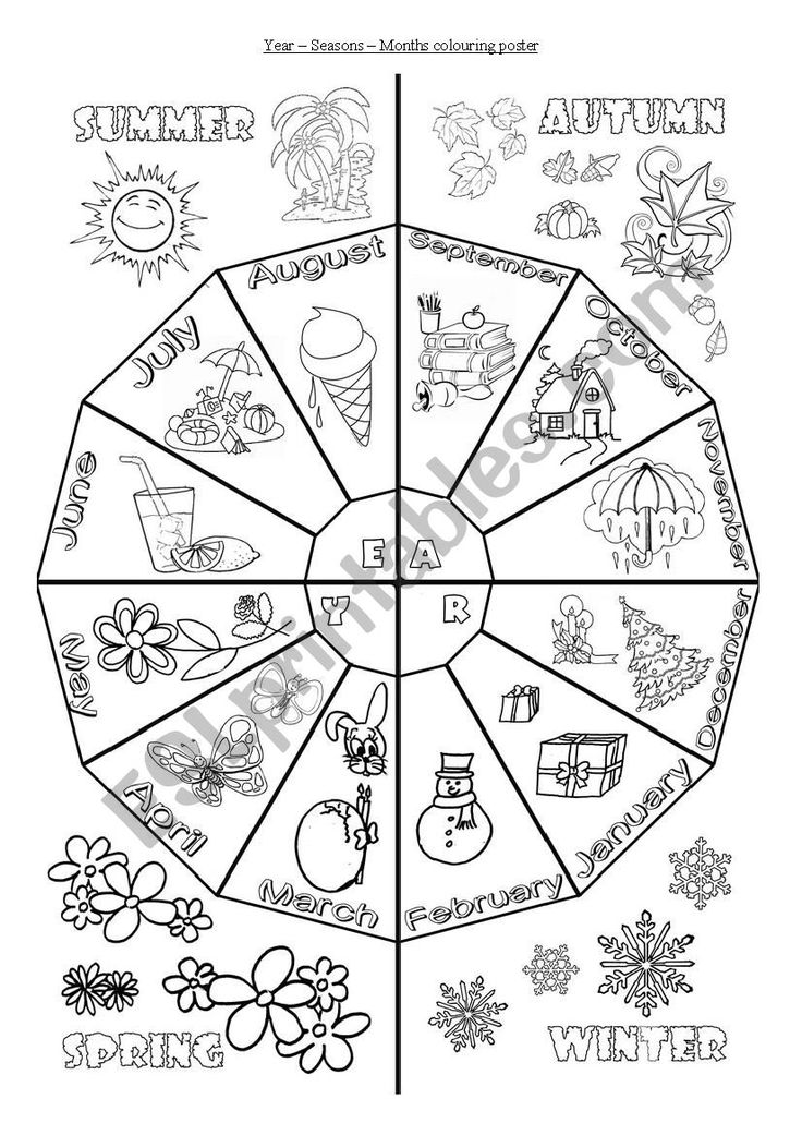 30 12 Months Coloring Pages Printable 27