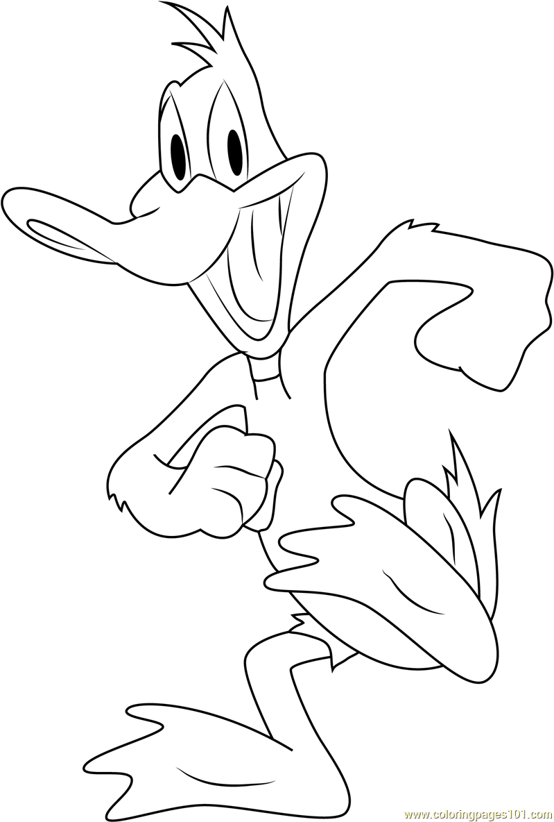 30 Cartoon Duck Coloring Pages Printable 10