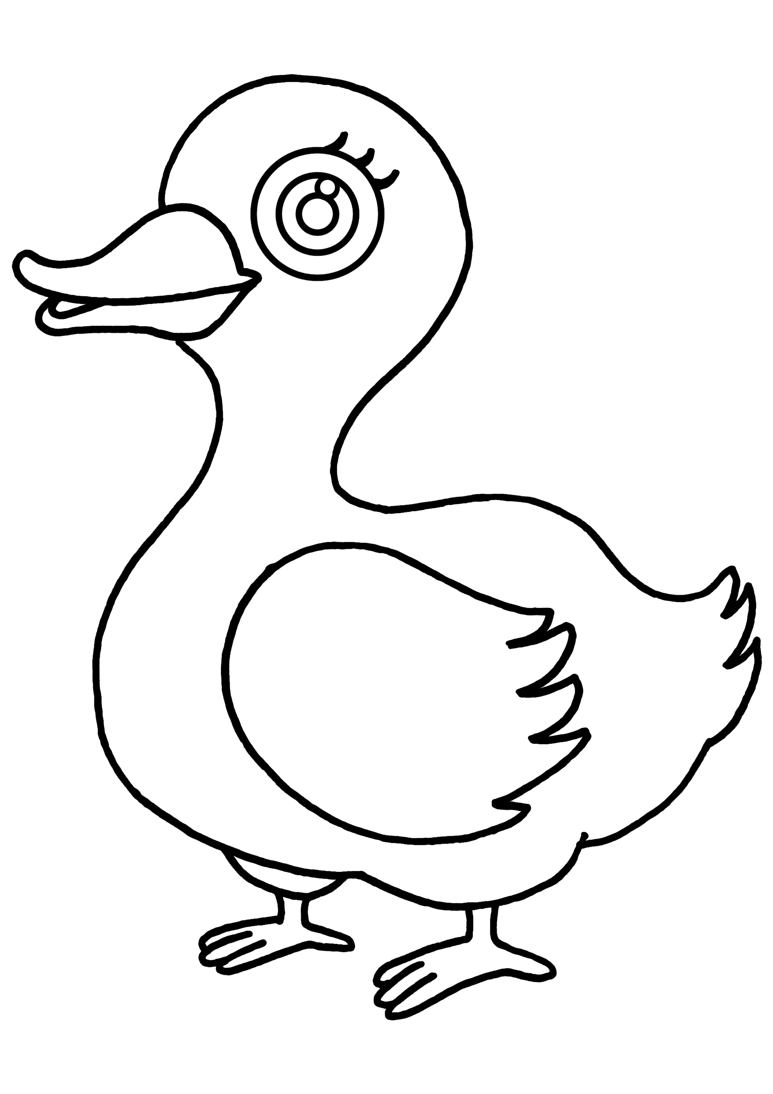 30 Cartoon Duck Coloring Pages Printable 25