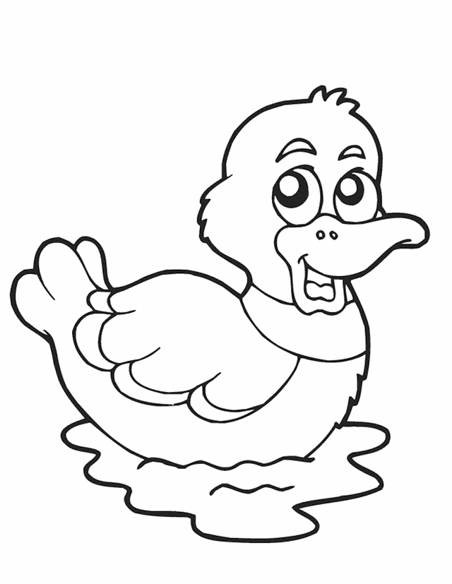 30 Cartoon Duck Coloring Pages Printable 27