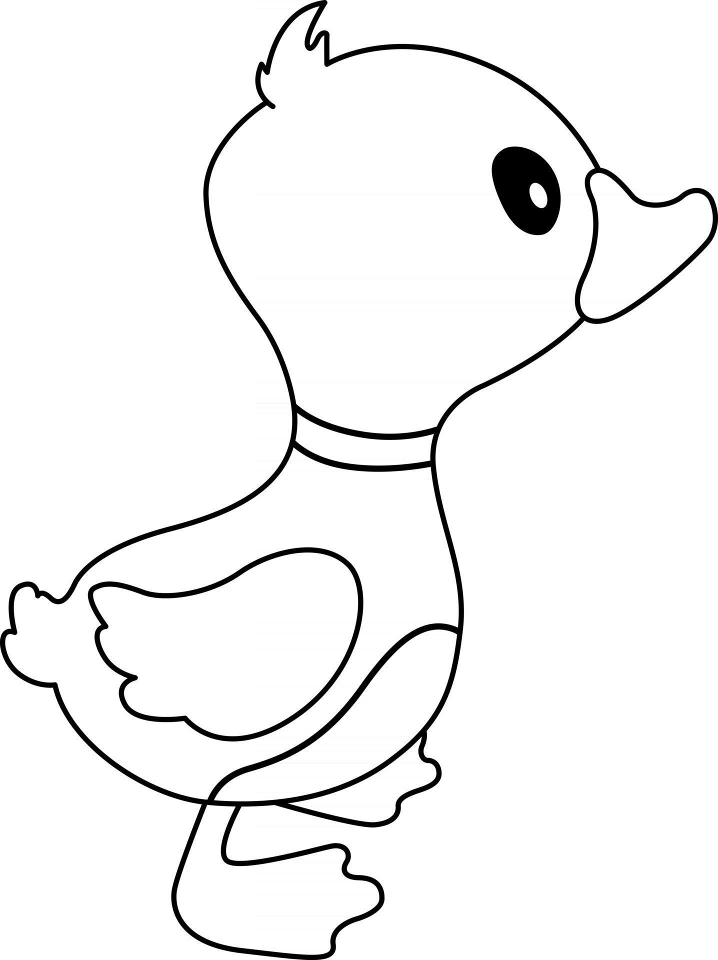 30 Cartoon Duck Coloring Pages Printable 28