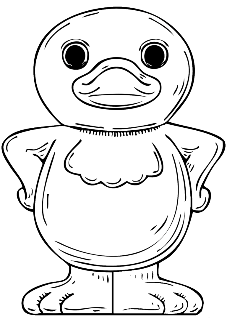 30 Cartoon Duck Coloring Pages Printable 29