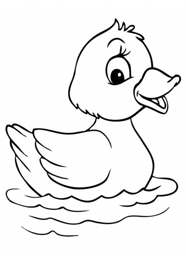 30 Cartoon Duck Coloring Pages Printable 30