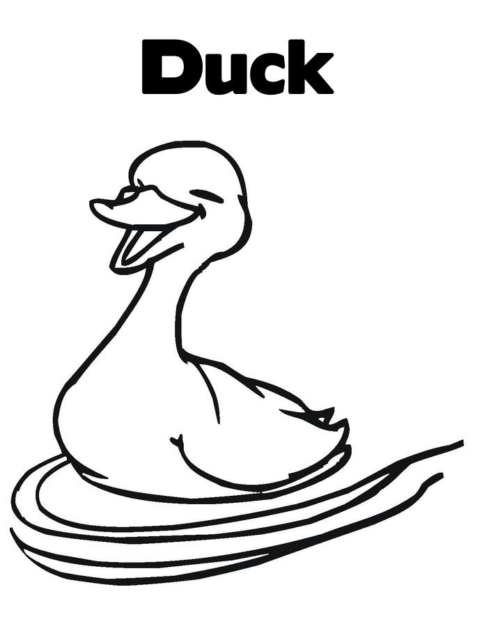 30 Cartoon Duck Coloring Pages Printable 31