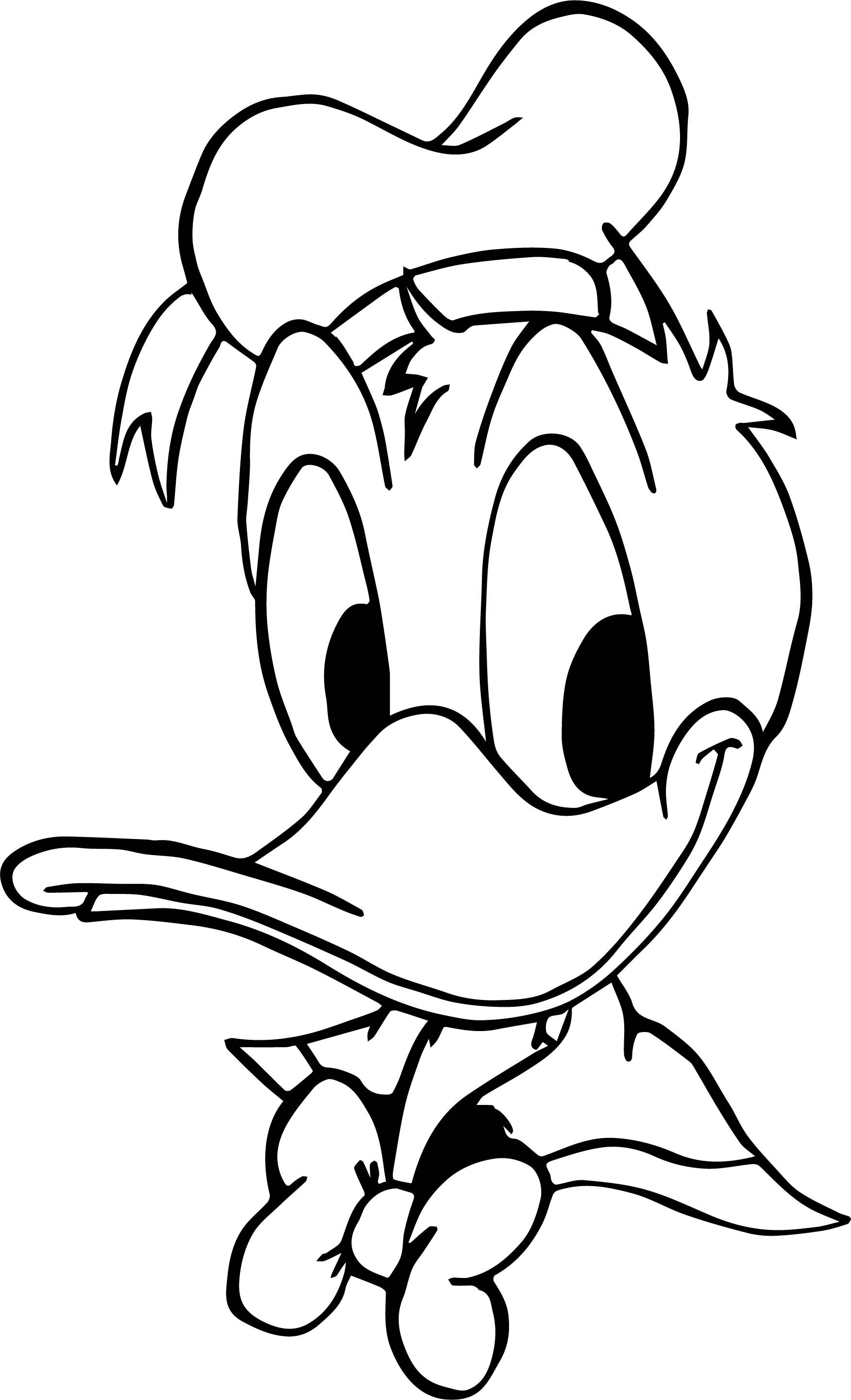 30 Cartoon Duck Coloring Pages Printable 34