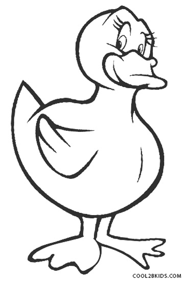 30 Cartoon Duck Coloring Pages Printable 4