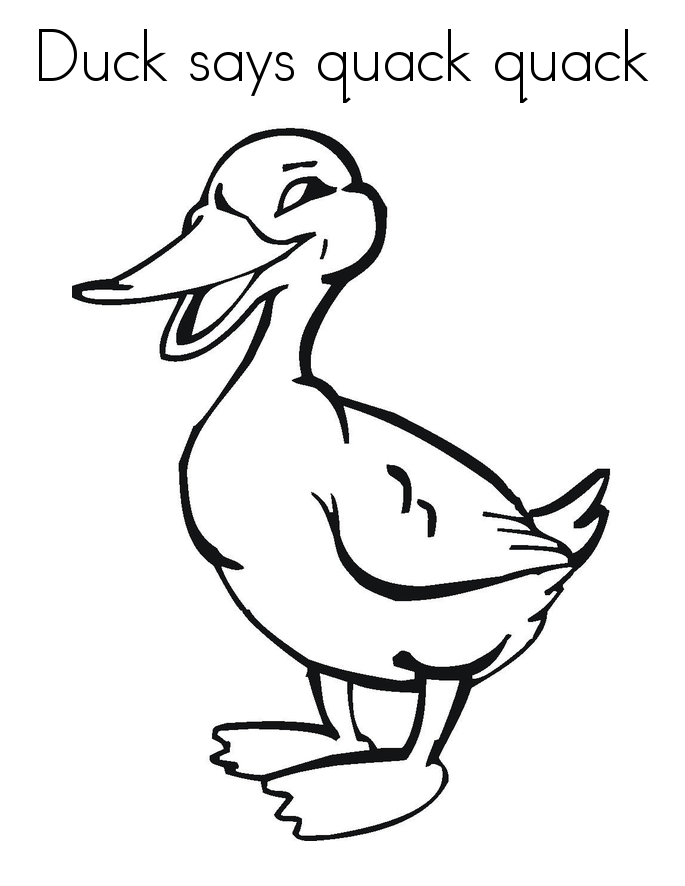 30 Cartoon Duck Coloring Pages Printable 5