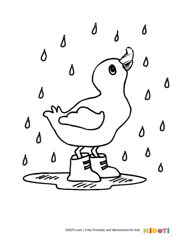 30 Cartoon Duck Coloring Pages Printable 9