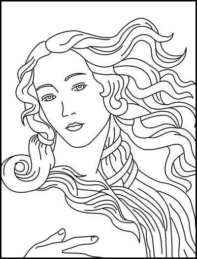 30 Classic Art Coloring Pages Printable 1