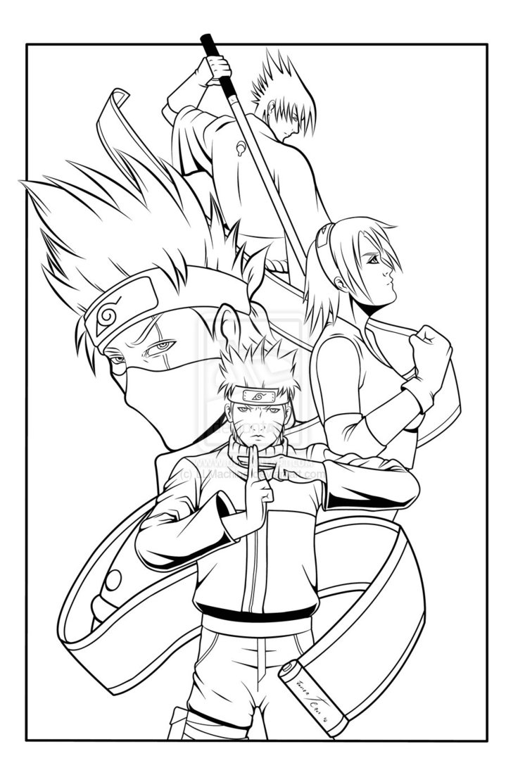 30 Creative Naruto Coloring Pages for All Ages Printable 27