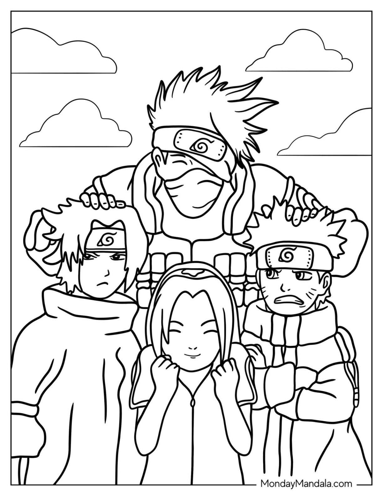 30 Creative Naruto Coloring Pages for All Ages Printable 30