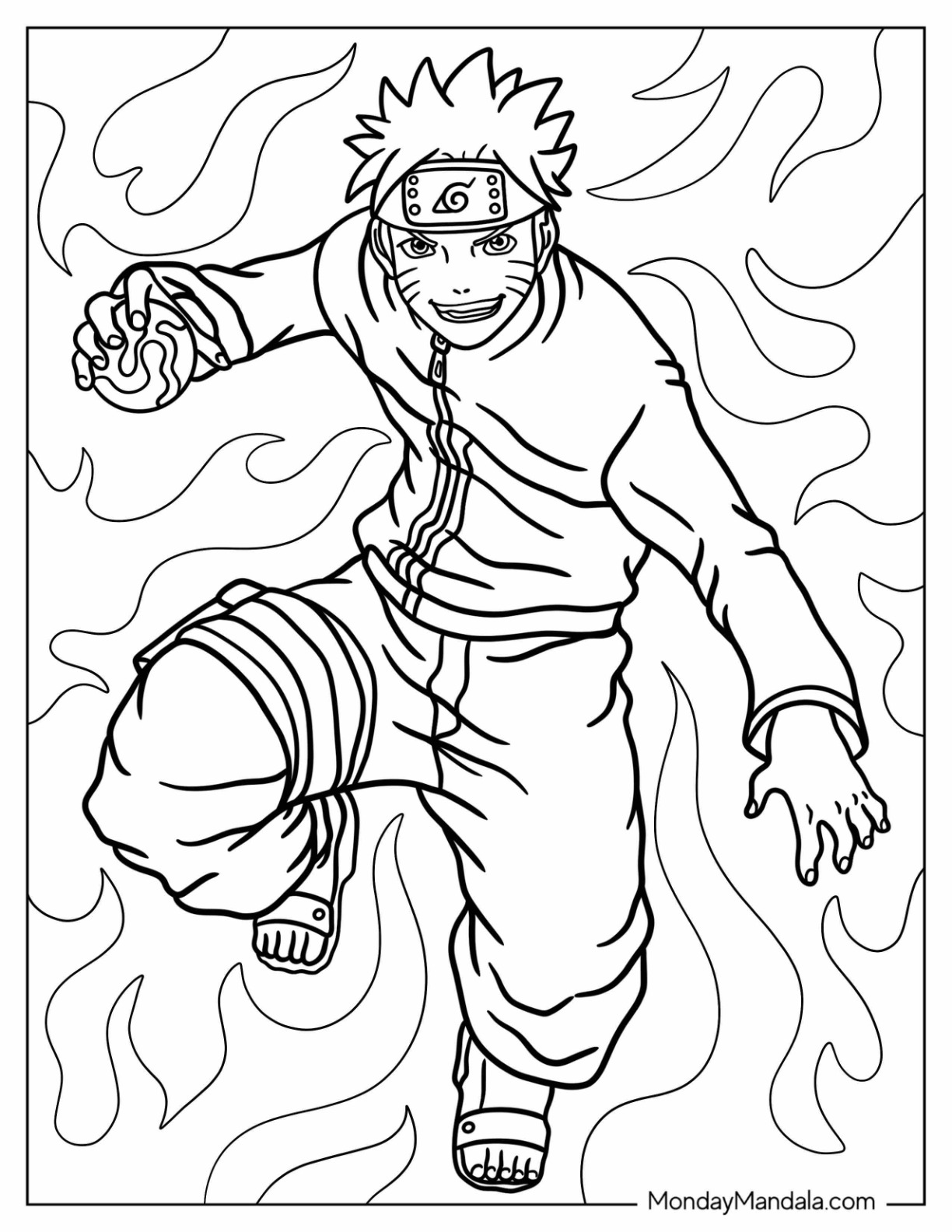 30 Creative Naruto Coloring Pages for All Ages Printable 5