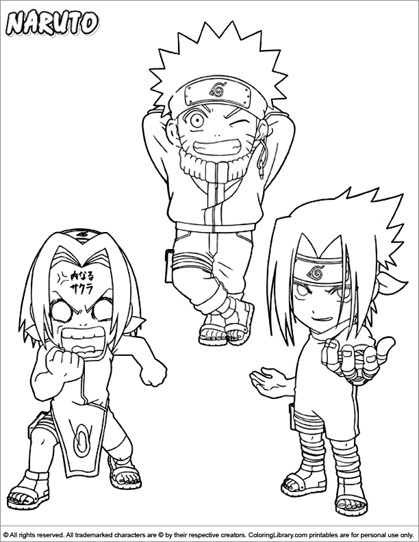 30 Creative Naruto Coloring Pages for All Ages Printable 8