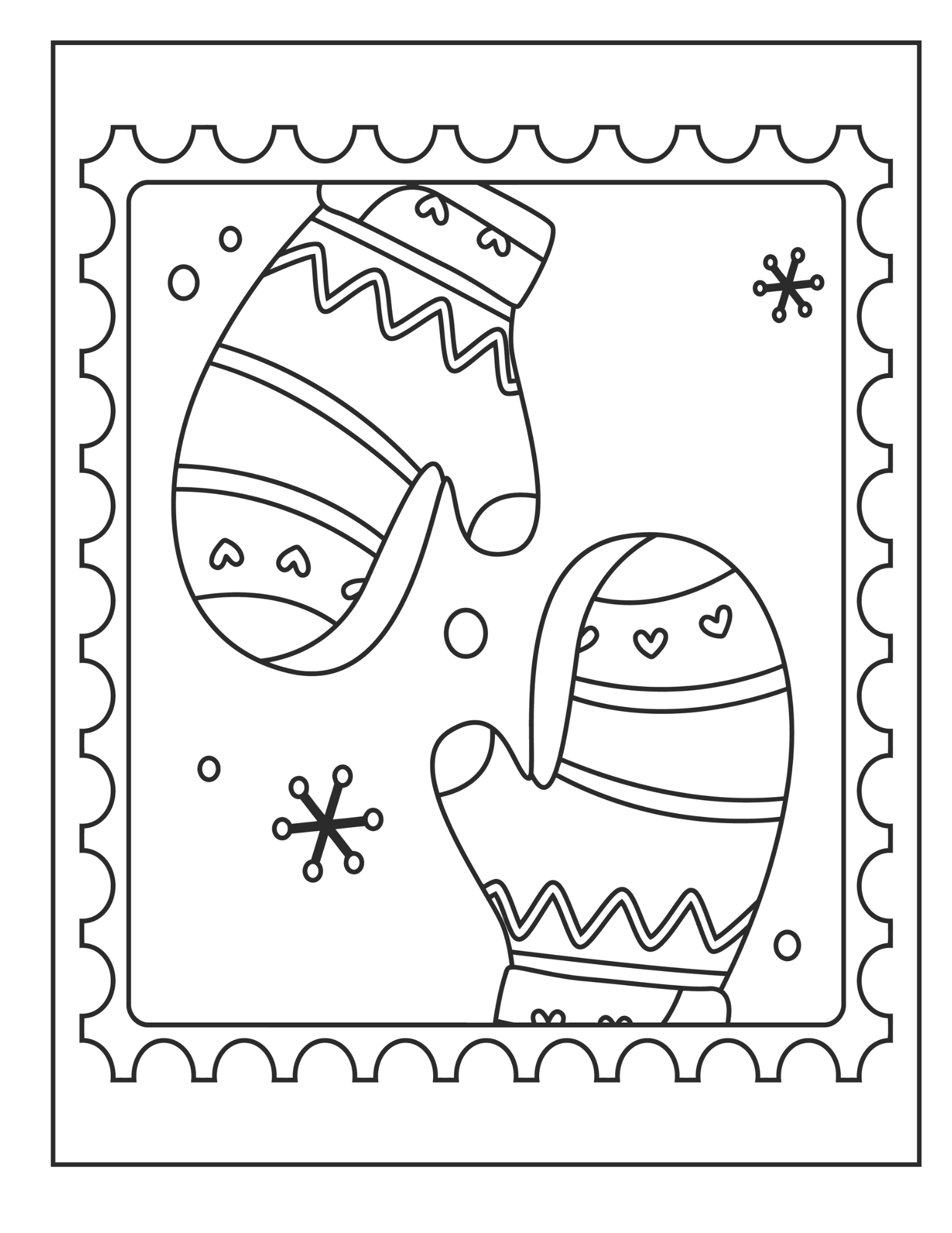 30 Cute Winter Coloring Pages Printable 12