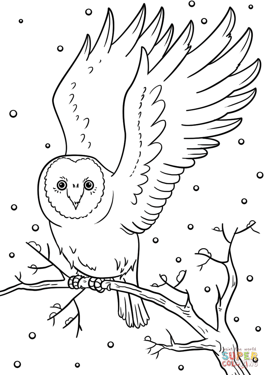 30 Cute Winter Coloring Pages Printable 15