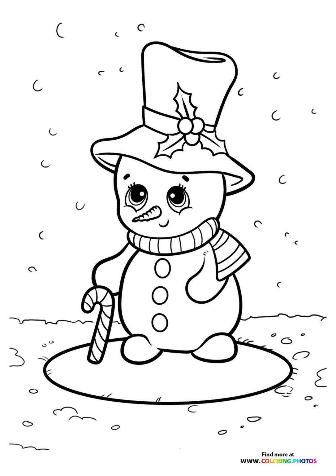 30 Cute Winter Coloring Pages Printable 25