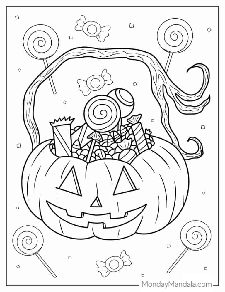 32 Free and Fun Halloween Coloring Pages Printable 12