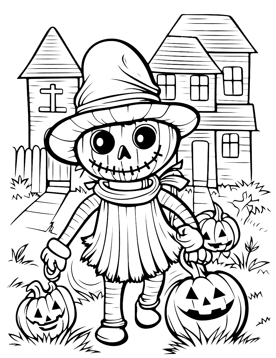 32 Free and Fun Halloween Coloring Pages Printable 15