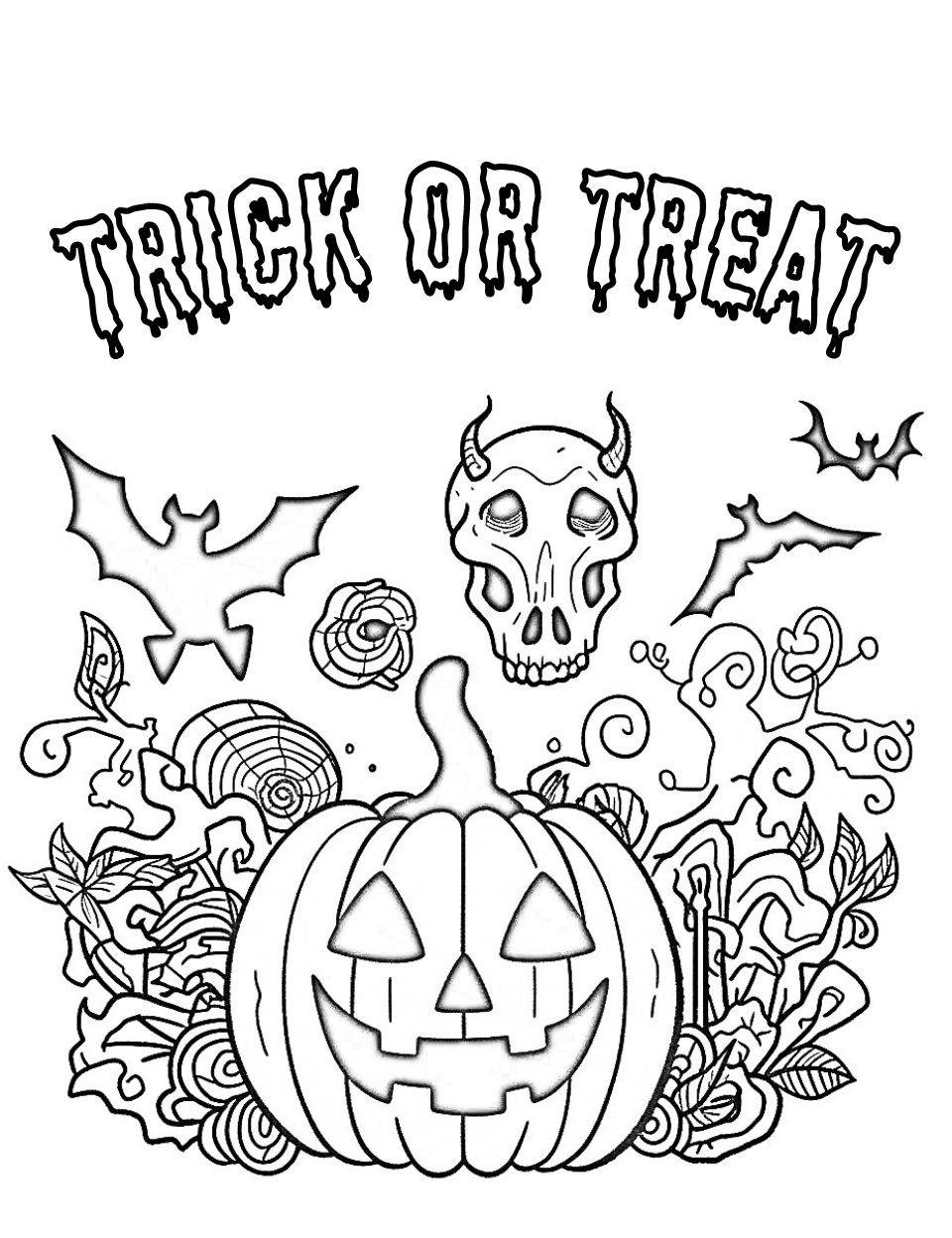 32 Free and Fun Halloween Coloring Pages Printable 16