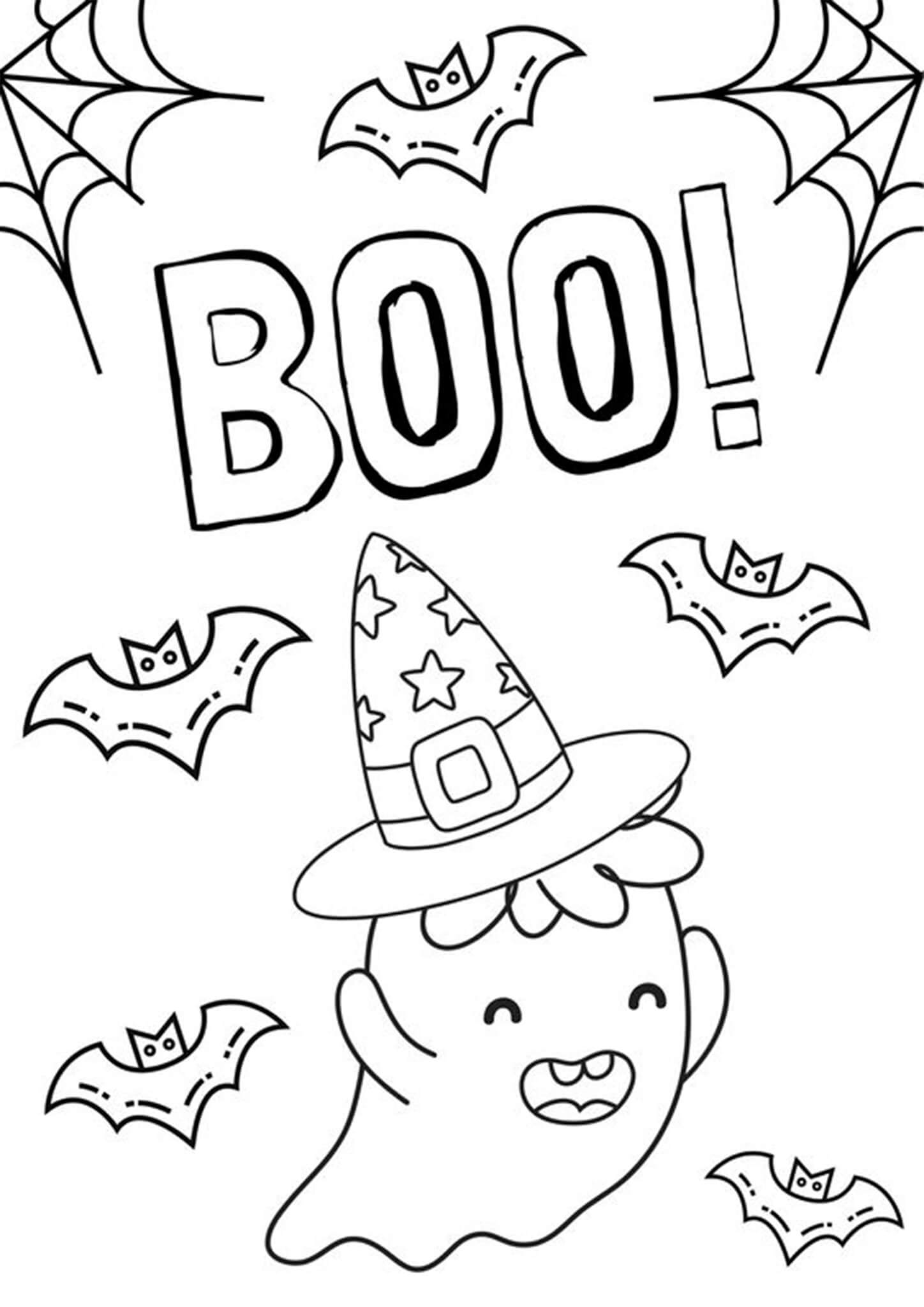 32 Free and Fun Halloween Coloring Pages Printable 17