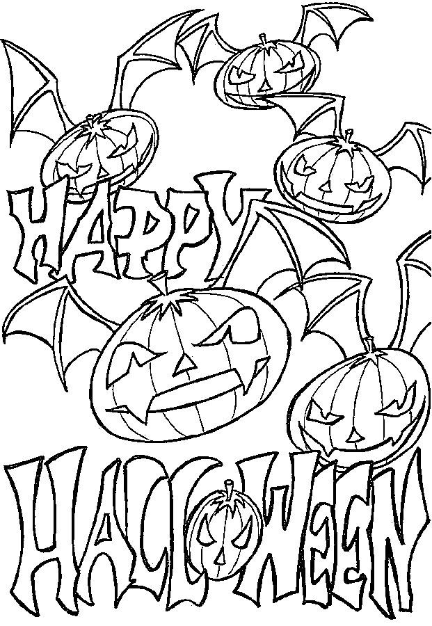 32 Free and Fun Halloween Coloring Pages Printable 2