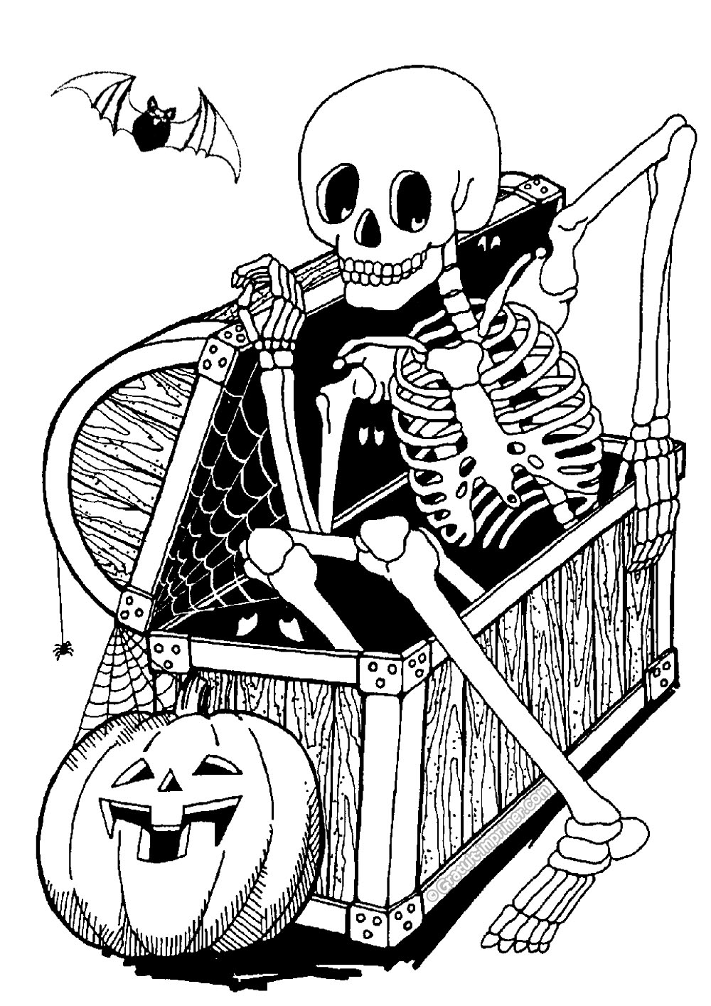 32 Free and Fun Halloween Coloring Pages Printable 26