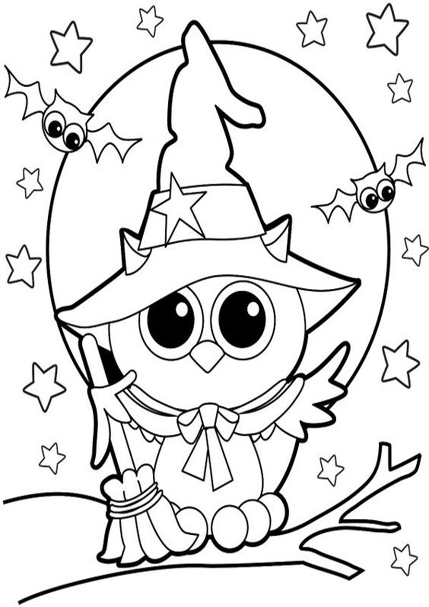 32 Free and Fun Halloween Coloring Pages Printable 31