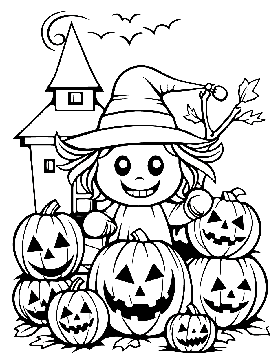 32 Free and Fun Halloween Coloring Pages Printable 33