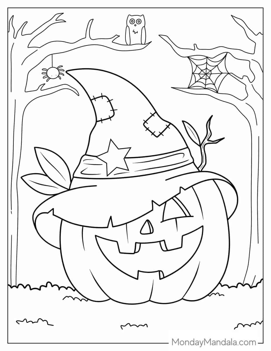 32 Free and Fun Halloween Coloring Pages Printable 5